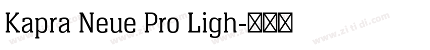 Kapra Neue Pro Ligh字体转换